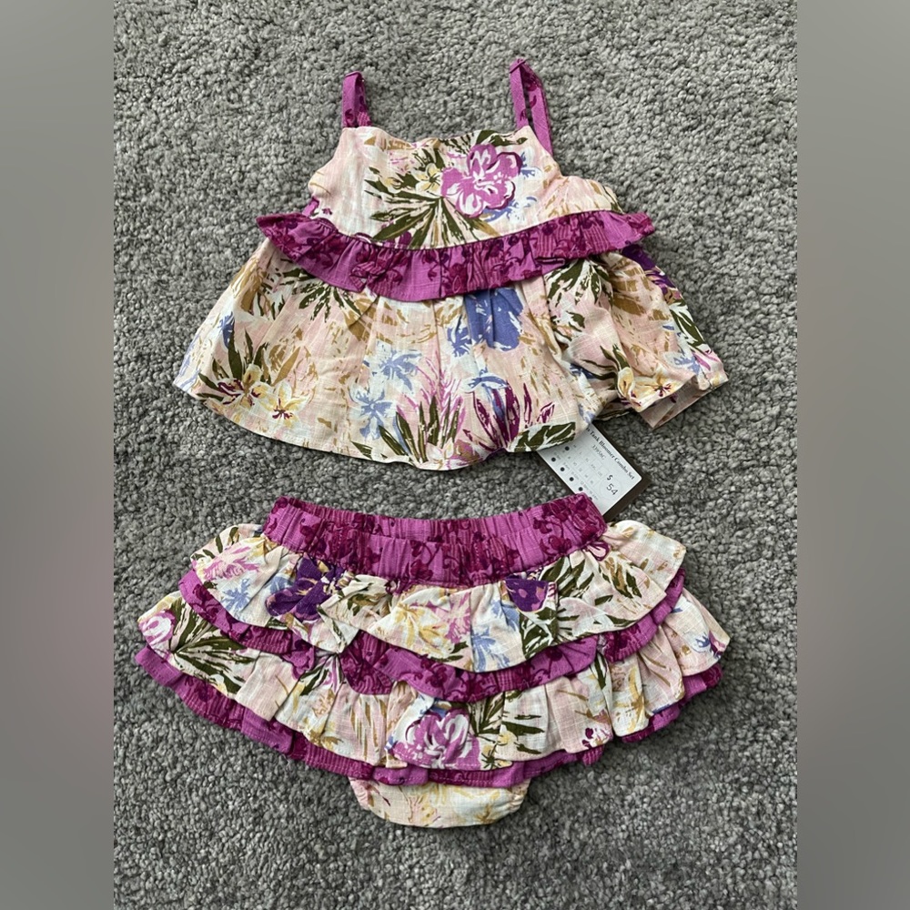 Hibiscus Tank and Bloomer Combo Set NWT